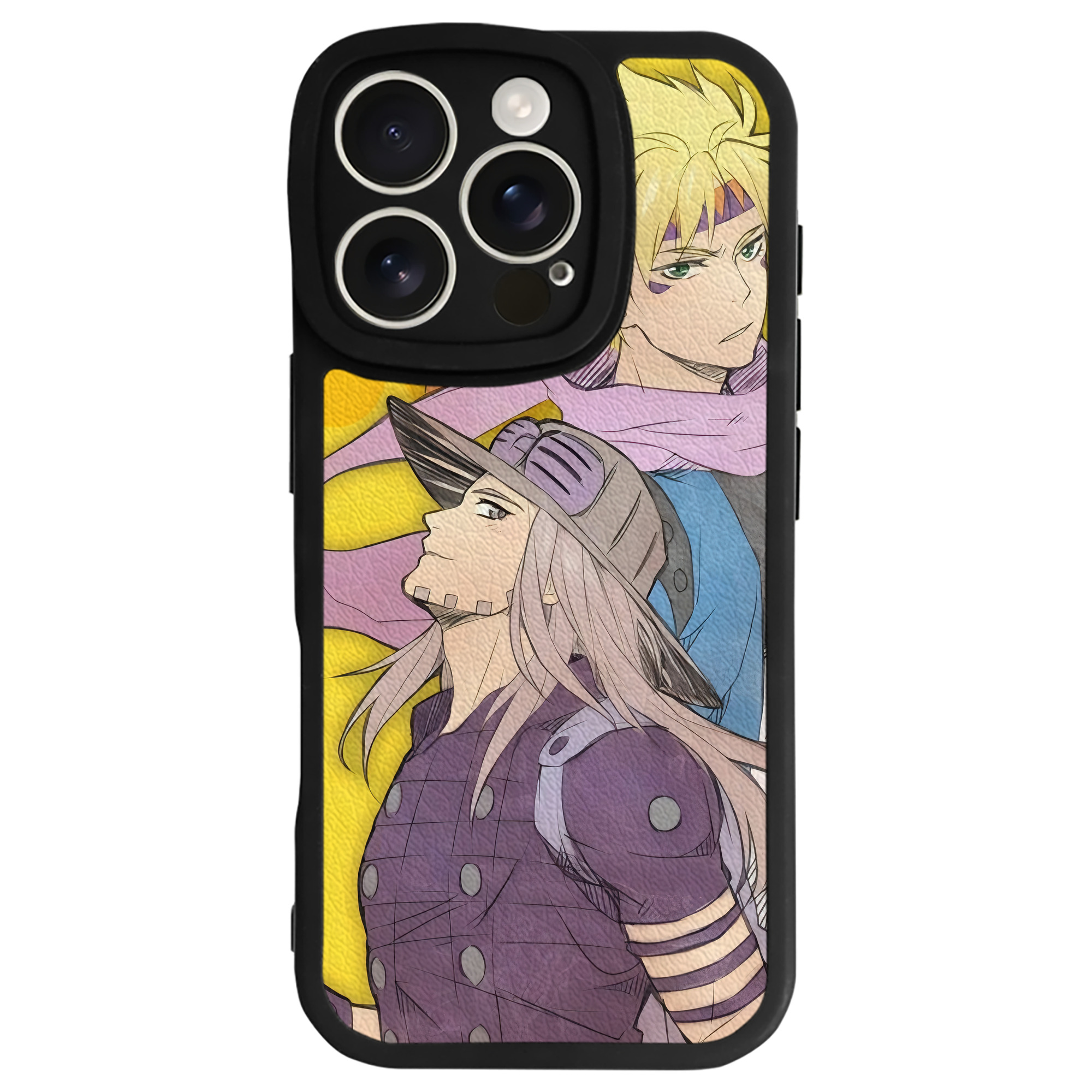 （画像用） ジョジョの奇妙な冒険 JoJo's Bizarre Adventure 【iPhone 16シリーズ対応】シリコンスマホケース（レザー調） 材質：シリコン